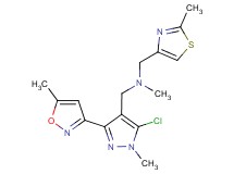 1-[5-chloro-1-methyl-3-(5-methylisoxazol-3-yl)-1H-pyrazol-4-yl]-N-methyl-N-[(2-methyl-1,3-thiazol-4-yl)methyl]methanamine