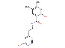 2-hydroxy-N-[2-(6-hydroxy-4-pyrimidinyl)ethyl]-5,6-dimethylnicotinamide