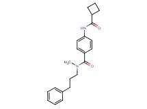 4-[(cyclobutylcarbonyl)amino]-N-methyl-N-(3-phenylpropyl)benzamide
