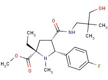 methyl (2S*,4S*,5R*)-2-ethyl-5-(4-fluorophenyl)-4-{[(3-hydroxy-2,2-dimethylpropyl)amino]carbonyl}-1-methyl-2-pyrrolidinecarboxylate