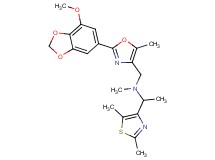 1-(2,5-dimethyl-1,3-thiazol-4-yl)-N-{[2-(7-methoxy-1,3-benzodioxol-5-yl)-5-methyl-1,3-oxazol-4-yl]methyl}-N-methylethanamine