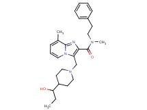 3-{[4-(1-hydroxypropyl)-1-piperidinyl]methyl}-N,8-dimethyl-N-(2-phenylethyl)imidazo[1,2-a]pyridine-2-carboxamide