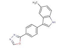 5-methyl-3-[4-(1,3,4-oxadiazol-2-yl)phenyl]-1H-indole