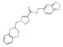 N-(2,1,3-benzothiadiazol-5-ylmethyl)-1-(2,3-dihydro-1,4-benzodioxin-2-ylmethyl)-1H-1,2,3-triazole-4-carboxamide