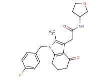 2-[1-(4-fluorobenzyl)-2-methyl-4-oxo-4,5,6,7-tetrahydro-1H-indol-3-yl]-N-(tetrahydrofuran-3-yl)acetamide