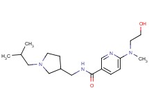 6-[(2-hydroxyethyl)(methyl)amino]-N-[(1-isobutylpyrrolidin-3-yl)methyl]nicotinamide