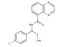 N-[1-(4-fluorophenyl)-2-hydroxyethyl]quinoxaline-5-carboxamide