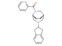 (1S*,5R*)-3-(2,3-dihydro-1H-inden-2-yl)-6-(pyridin-2-ylcarbonyl)-3,6-diazabicyclo[3.2.2]nonane