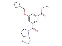 methyl 3-(cyclobutylmethoxy)-5-[rel-(3aS,6aS)-hexahydropyrrolo[3,4-b]pyrrol-1(2H)-ylcarbonyl]benzoate hydrochloride