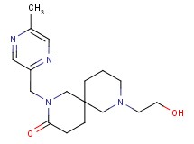8-(2-hydroxyethyl)-2-[(5-methyl-2-pyrazinyl)methyl]-2,8-diazaspiro[5.5]undecan-3-one
