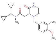 N-(dicyclopropylmethyl)-2-[1-(4-methoxy-3-methylbenzyl)-3-oxo-2-piperazinyl]-N-methylacetamide