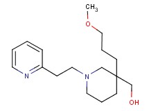 {3-(3-methoxypropyl)-1-[2-(2-pyridinyl)ethyl]-3-piperidinyl}methanol