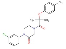 1-(3-chlorophenyl)-4-[2-methyl-2-(4-methylphenoxy)propanoyl]-2-piperazinone