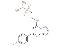 2-{[5-(4-fluorophenyl)pyrazolo[1,5-a]pyrimidin-7-yl]amino}-N,N-dimethylethanesulfonamide