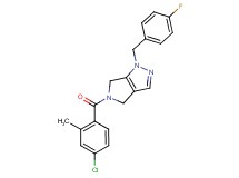 5-(4-chloro-2-methylbenzoyl)-1-(4-fluorobenzyl)-1,4,5,6-tetrahydropyrrolo[3,4-c]pyrazole