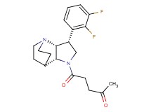 5-[(3R*,3aR*,7aR*)-3-(2,3-difluorophenyl)hexahydro-4,7-ethanopyrrolo[3,2-b]pyridin-1(2H)-yl]-5-oxopentan-2-one