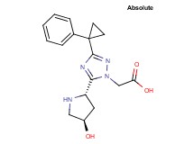 [5-[(2S,4R)-4-hydroxypyrrolidin-2-yl]-3-(1-phenylcyclopropyl)-1H-1,2,4-triazol-1-yl]acetic acid