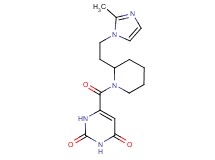 6-({2-[2-(2-methyl-1H-imidazol-1-yl)ethyl]-1-piperidinyl}carbonyl)-2,4(1H,3H)-pyrimidinedione