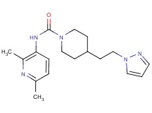 N-(2,6-dimethylpyridin-3-yl)-4-[2-(1H-pyrazol-1-yl)ethyl]piperidine-1-carboxamide