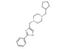 1-(cyclopentylmethyl)-4-[(2-phenyl-1H-imidazol-4-yl)methyl]piperazine bis(trifluoroacetate)