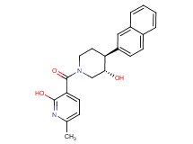 3-{[rel-(3S,4S)-3-hydroxy-4-(2-naphthyl)-1-piperidinyl]carbonyl}-6-methyl-2-pyridinol