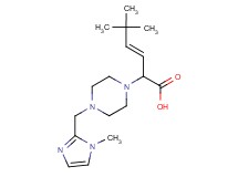 (3E)-5,5-dimethyl-2-{4-[(1-methyl-1H-imidazol-2-yl)methyl]piperazin-1-yl}hex-3-enoic acid