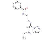 N-{2-[(5-ethylpyrazolo[1,5-a]pyrimidin-7-yl)amino]ethyl}isonicotinamide