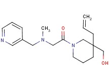 {3-allyl-1-[N-methyl-N-(3-pyridinylmethyl)glycyl]-3-piperidinyl}methanol