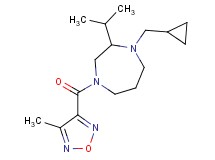 1-(cyclopropylmethyl)-2-isopropyl-4-[(4-methyl-1,2,5-oxadiazol-3-yl)carbonyl]-1,4-diazepane