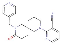 2-[9-oxo-8-(4-pyridinylmethyl)-2,8-diazaspiro[5.5]undec-2-yl]nicotinonitrile