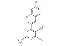 2-amino-6-cyclopropyl-4-(7-hydroxyquinolin-3-yl)nicotinonitrile