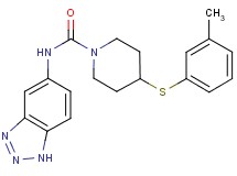 N-1H-1,2,3-benzotriazol-5-yl-4-[(3-methylphenyl)thio]piperidine-1-carboxamide