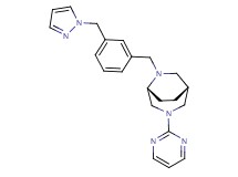 (1R*,5R*)-6-[3-(1H-pyrazol-1-ylmethyl)benzyl]-3-(2-pyrimidinyl)-3,6-diazabicyclo[3.2.2]nonane