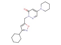 2-[(3-cyclohexyl-5-isoxazolyl)methyl]-5-(1-piperidinyl)-3(2H)-pyridazinone