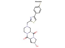 (6aS,8R,11aR)-2-{[4-(4-fluorophenyl)-1,3-thiazol-2-yl]methyl}-8-hydroxyoctahydro-6H-pyrazino[1,2-a]pyrrolo[1,2-d]pyrazine-6,11(2H)-dione