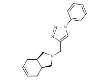 (3aR*,7aS*)-2-[(1-phenyl-1H-1,2,3-triazol-4-yl)methyl]-2,3,3a,4,7,7a-hexahydro-1H-isoindole