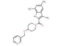3,5,7-trimethyl-2-{[4-(3-pyridinylmethoxy)-1-piperidinyl]carbonyl}-1H-indole
