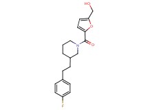 [5-({3-[2-(4-fluorophenyl)ethyl]-1-piperidinyl}carbonyl)-2-furyl]methanol
