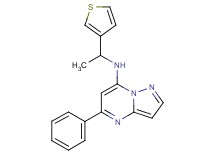 5-phenyl-N-[1-(3-thienyl)ethyl]pyrazolo[1,5-a]pyrimidin-7-amine