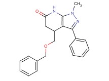 4-[(benzyloxy)methyl]-1-methyl-3-phenyl-1,4,5,7-tetrahydro-6H-pyrazolo[3,4-b]pyridin-6-one