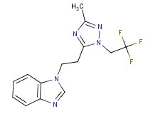 1-{2-[3-methyl-1-(2,2,2-trifluoroethyl)-1H-1,2,4-triazol-5-yl]ethyl}-1H-benzimidazole