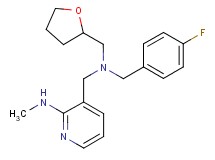3-{[(4-fluorobenzyl)(tetrahydrofuran-2-ylmethyl)amino]methyl}-N-methylpyridin-2-amine