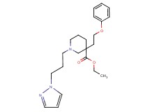 ethyl 3-(2-phenoxyethyl)-1-[3-(1H-pyrazol-1-yl)propyl]-3-piperidinecarboxylate