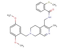 N-{[7-(2,5-dimethoxybenzyl)-3-methyl-5,6,7,8-tetrahydro-2,7-naphthyridin-4-yl]methyl}-2-(methylthio)benzamide