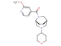 (1S*,5R*)-6-(2-methoxyisonicotinoyl)-3-(tetrahydro-2H-pyran-4-yl)-3,6-diazabicyclo[3.2.2]nonane