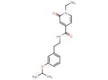 1-ethyl-N-[2-(3-isopropoxyphenyl)ethyl]-2-oxo-1,2-dihydropyridine-4-carboxamide