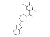 3-{[4-(2,3-dihydro-1H-inden-2-yl)-1,4-diazepan-1-yl]carbonyl}-5,6-dimethyl-2-pyridinol