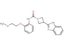 3-(1H-benzimidazol-2-yl)-N-[2-(2-methoxyethoxy)phenyl]azetidine-1-carboxamide