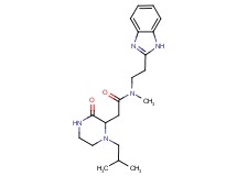 N-[2-(1H-benzimidazol-2-yl)ethyl]-2-(1-isobutyl-3-oxo-2-piperazinyl)-N-methylacetamide