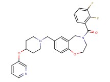 4-(2,3-difluorobenzoyl)-7-{[4-(3-pyridinyloxy)-1-piperidinyl]methyl}-2,3,4,5-tetrahydro-1,4-benzoxazepine